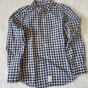 Carter's Plaid Checkered Long Sleeves Shirt Sz 7